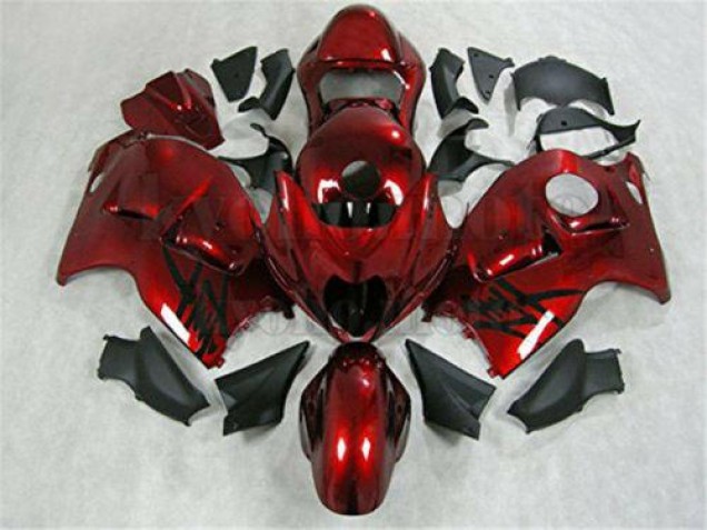 Suzuki GSXR 1300 Hayabusa 1996-2007 Verkleidungen - Rot Schwarz Verkauf