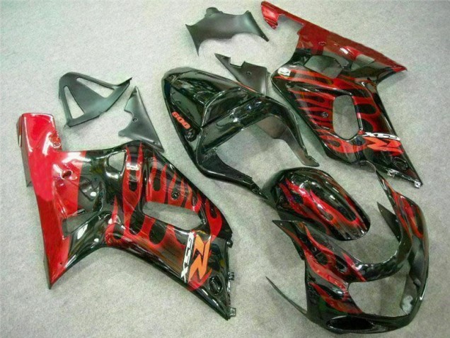 Suzuki GSXR 600 / 750 K1 K2 K3 2001-2003 Verkleidungen - Rot Schwarz Verkauf