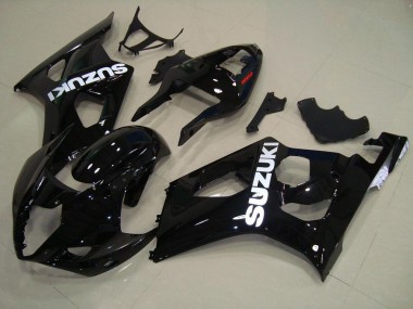 Suzuki GSXR 1000 K3 2003-2004 Verkleidungen Komplett Sets - Glänzend Schwarz Verkauf