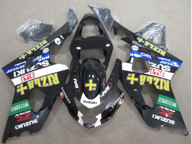 Suzuki GSXR 600 K4 2004-2005 Verkleidungen - Schwarz Gelb Rizla Verkauf