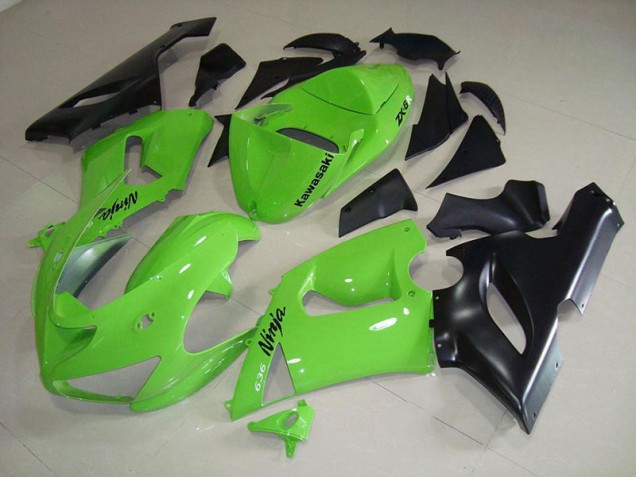 Kawasaki ZX6R 2005-2006 Verkleidungen - Limetten Grün Verkauf