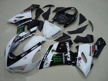 Kawasaki ZX6R 2005-2006 Verkleidungen - Weiß Monster Verkauf