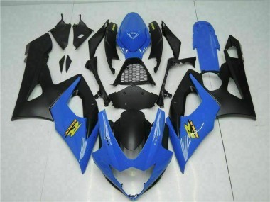 Suzuki GSXR 1000 K5 2005-2006 Verkleidungen Komplett Sets - Blau Schwarz Verkauf