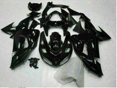 Kawasaki ZX10R 2006-2007 Verkleidungen - Glänzend Schwarz Verkauf