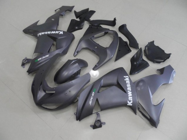 Kawasaki ZX10R 2006-2007 Verkleidungen - Grau mit Weißen Aufklebern Verkauf