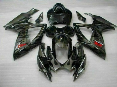 Suzuki GSXR 600 / 750 K6 2006-2007 VollVerkleidungen & Plastik - Schwarz Verkauf