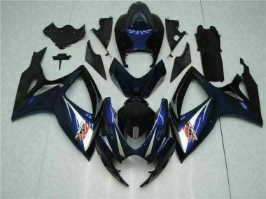 Suzuki GSXR 600 / 750 K6 2006-2007 Vollverkleidung - Schwarz Blau Verkauf