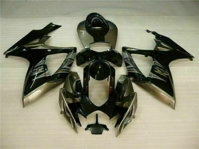 Suzuki GSXR 600 / 750 K6 2006-2007 Verkleidungen - Schwarz Grau Verkauf