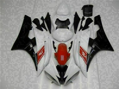 Yamaha R6 2006-2007 Vollverkleidung - Weiß Schwarz Verkauf