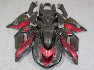 Kawasaki ZX14R ZZR 1400 2006-2011 Verkleidung - Schwarz Rot Verkauf