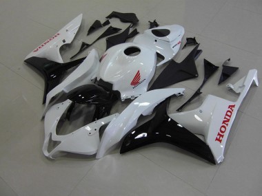 Honda CBR 600 RR 2007-2008 Verkleidungen - Perl Weiß Schwarz Verkauf