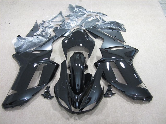 Kawasaki ZX6R 2007-2008 Verkleidungen - Schwarz Silber Verkauf