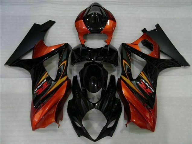 Suzuki GSXR 1000 K7 2007-2008 VollVerkleidungen & Plastik - Schwarz Verkauf