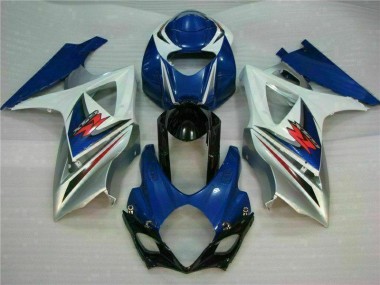 Suzuki GSXR 1000 K7 2007-2008 VollVerkleidungen & Plastik - Blau Weiß Verkauf