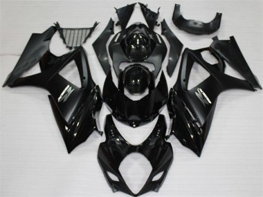 Suzuki GSXR 1000 K7 2007-2008 Verkleidungen Komplett Sets - Schwarz Verkauf