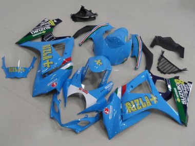 Suzuki GSXR 1000 K7 2007-2008 Verkleidungen - Hell blau Rizla Verkauf