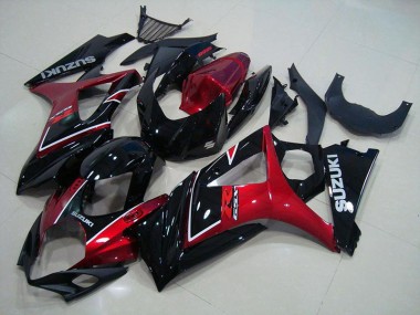 Suzuki GSXR 1000 K7 2007-2008 Verkleidungen - Rot Schwarz Verkauf