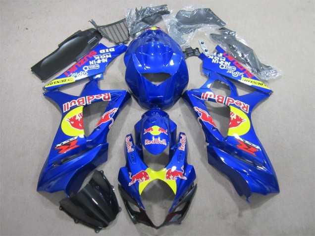 Suzuki GSXR 1000 K7 2007-2008 Verkleidungen - Blau Rot Bull Verkauf