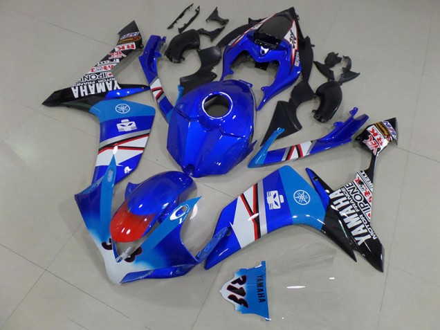 Yamaha R1 2007-2008 Verkleidungen - Blau Weiß Schwarz Aufkleber Verkauf