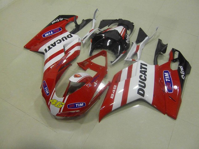 Ducati 848 1098 1198 2007-2014 Verkleidungen - Rot 46 Verkauf