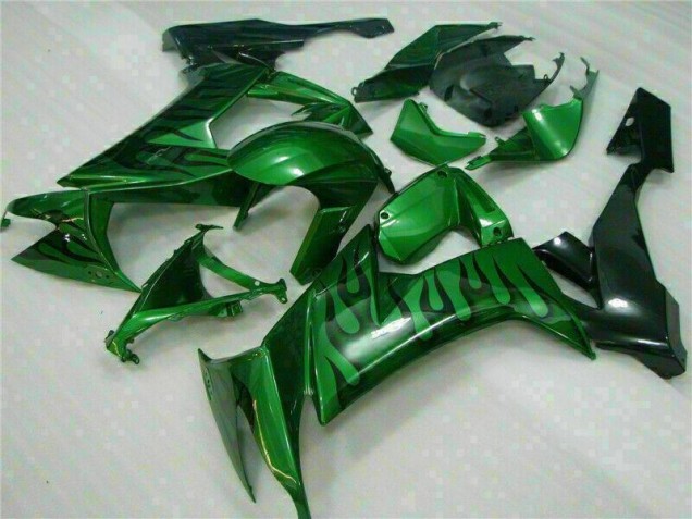 Kawasaki ZX10R 2008-2010 Verkleidungen - Grüne Flamme Verkauf