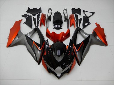 Suzuki GSXR 600 / 750 K8 2008-2010 Verkleidungen - Schwarz Orange Grau Verkauf