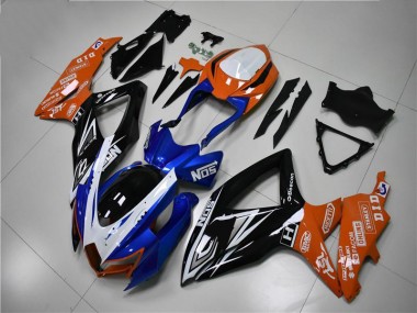 Suzuki GSXR 600 / 750 K8 2008-2010 Verkleidungen - Blau Orange Verkauf