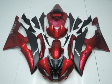 Yamaha R6 2008-2016 Verkleidungen - Candy Rot und Schwarz Verkauf