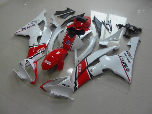 Yamaha R6 2008-2016 Verkleidungen - Weiß Rot OEM Stil Verkauf