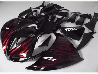 Yamaha R1 2009-2011 Verkleidungen - Rote Schwarz Flamme Verkauf