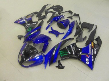 Kawasaki ZX6R 2009-2012 Verkleidungen - Blau Monster Verkauf