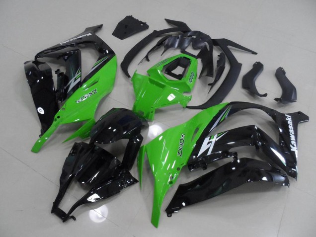 Kawasaki ZX10R 2011-2015 Verkleidungen - Grün und Schwarz Verkauf